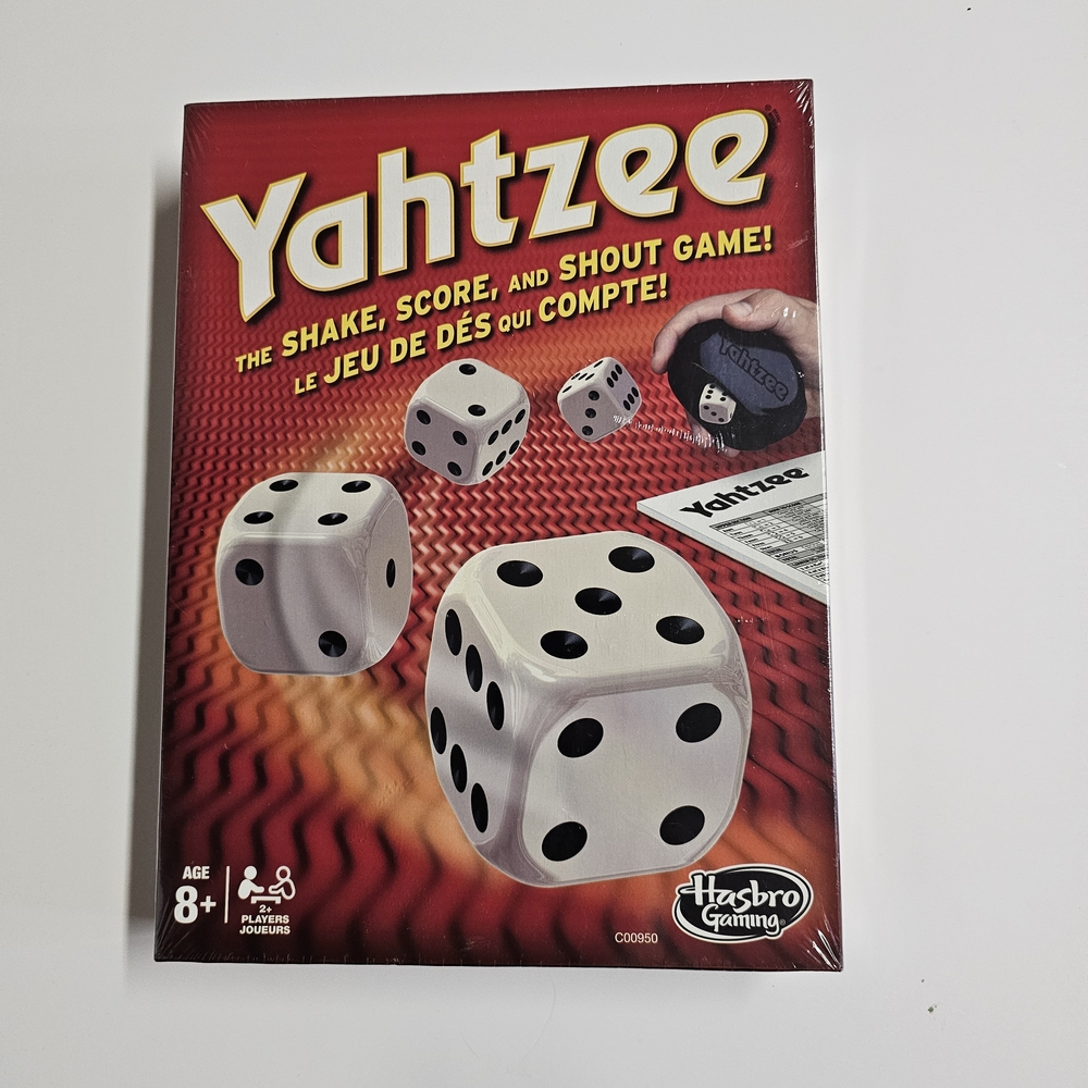 Hasbro Gaming Yahtzee – New in Box, Sealed – Family Dice Game